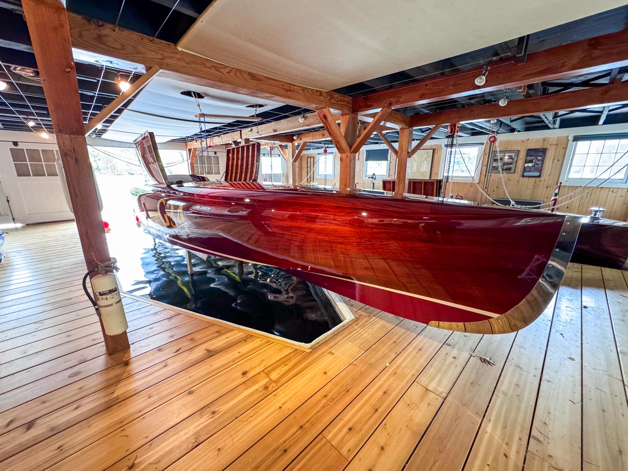Boomerang in the boathouse