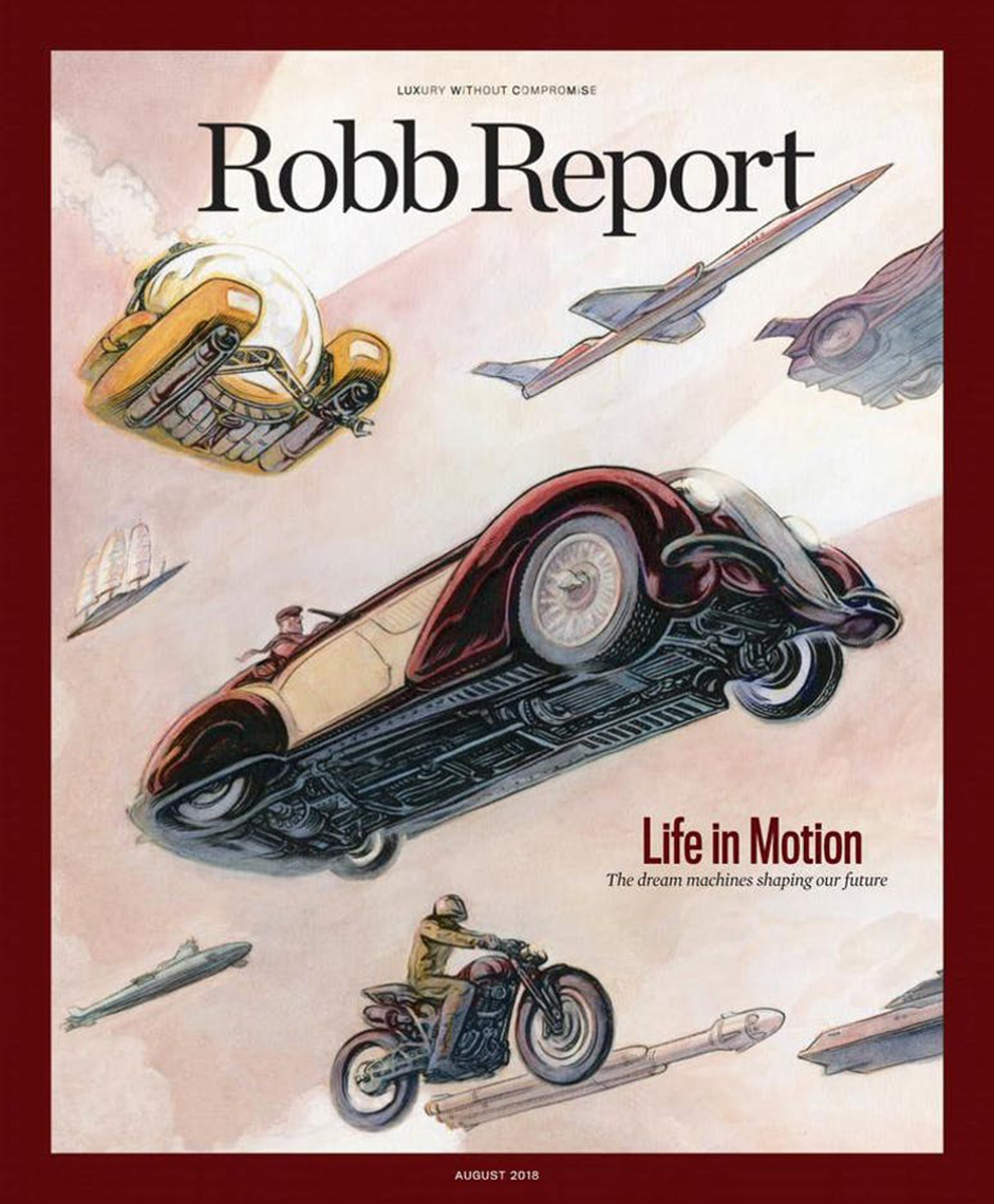 Cover of Robb Report magazine.