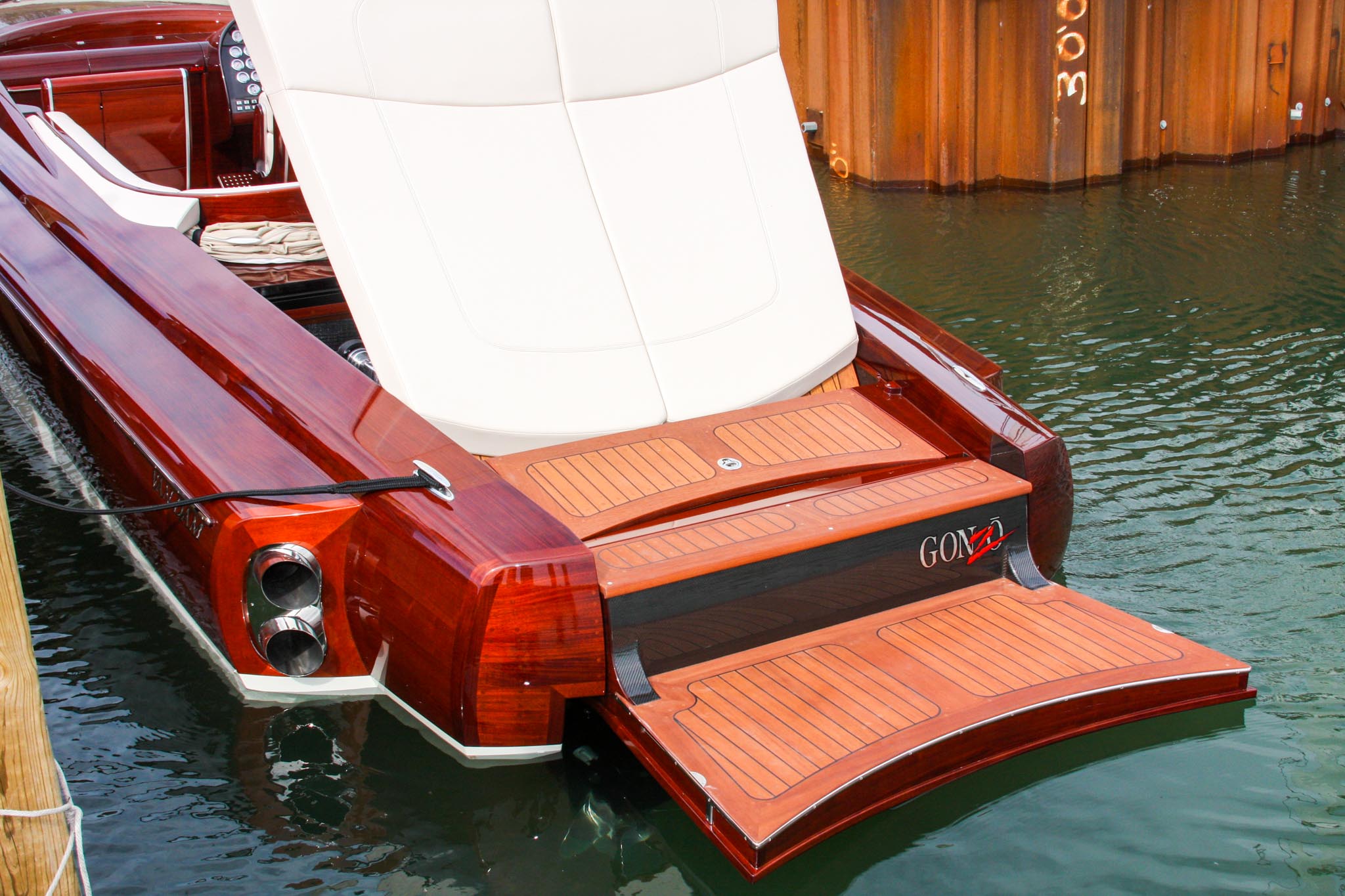 Gonzo's motorized fold out swim platform